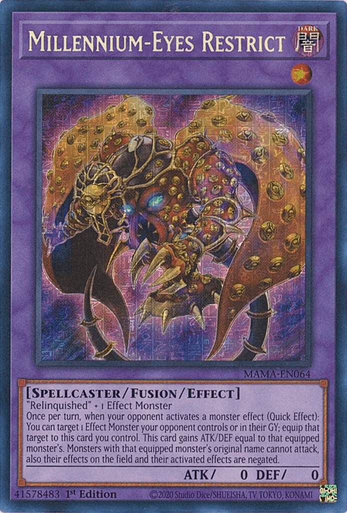 Millennium-Eyes Restrict [MAMA-EN064] Ultra Pharaoh's Rare - Josh's Cards