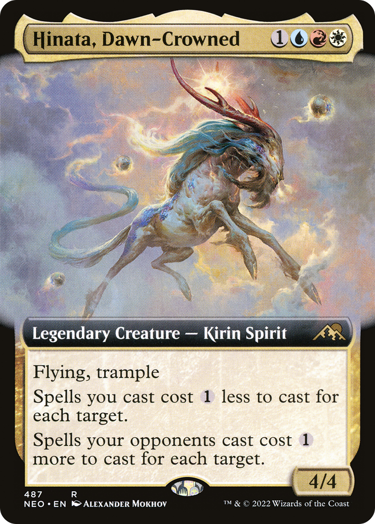 Hinata, Dawn-Crowned (NEO-487) - Kamigawa: Neon Dynasty: (Extended Art) Foil
