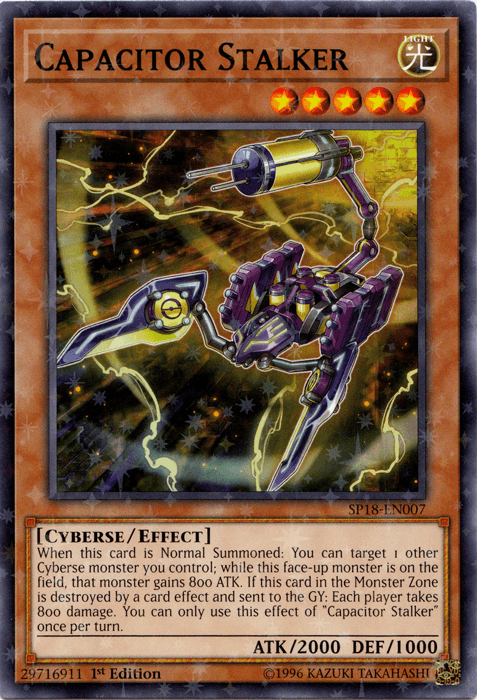 Capacitor Stalker [SP18-EN007] Starfoil Rare - Josh's Cards