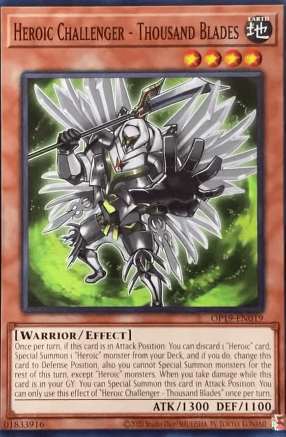 Heroic Challenger - Thousand Blades [OP19-EN019] Common - Josh's Cards
