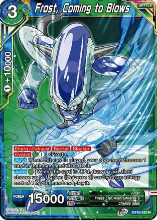 Frost, Coming to Blows (BT16-137) [Realm of the Gods] Parallel Foil