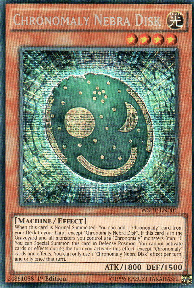 Chronomaly Nebra Disk [WSUP-EN001] Secret Rare - Josh's Cards