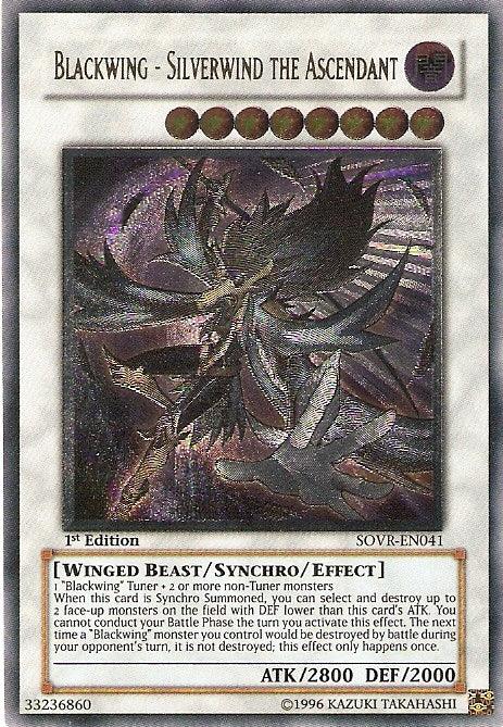 Blackwing - Silverwind the Ascendant [SOVR-EN041] Ultimate Rare - Josh's Cards