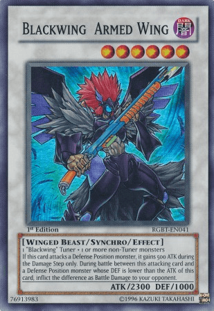Blackwing Armed Wing [RGBT-EN041] Super Rare - Josh's Cards
