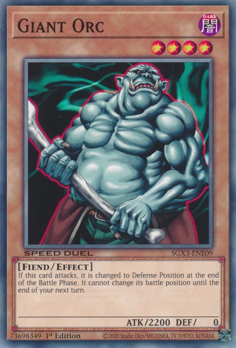 Giant Orc (SGX3-ENE09) - Speed Duel GX: Duelists of Shadows 1st Edition