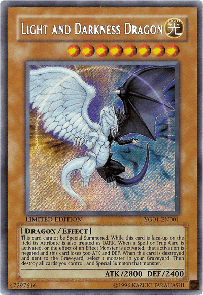 Light and Darkness Dragon [YG01-EN001] Secret Rare - Josh's Cards
