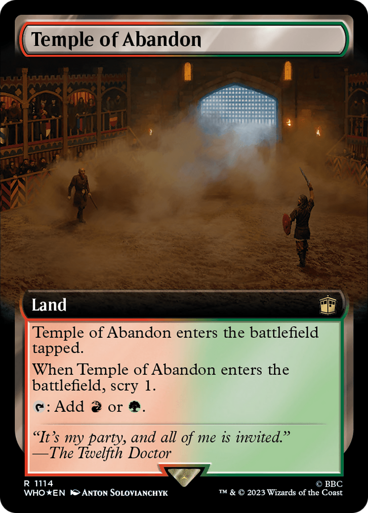 Temple of Abandon (WHO-1114) - Doctor Who: (Extended Art) Foil