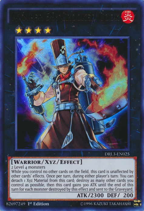 Number 59: Crooked Cook [DRL3-EN025] Ultra Rare - Josh's Cards