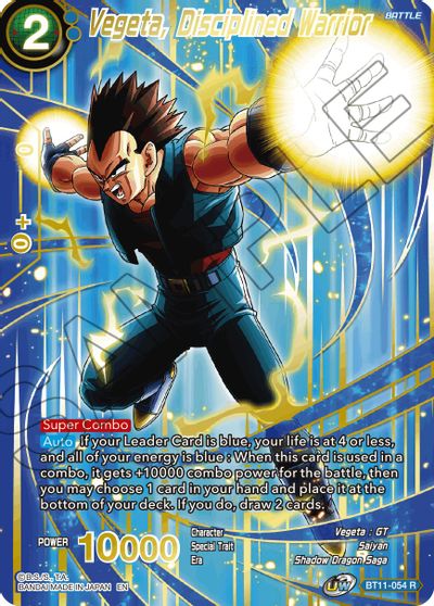 Vegeta, Disciplined Warrior (Alternate Art) (BT11-054) [Special Anniversary Set 2021] Parallel Foil