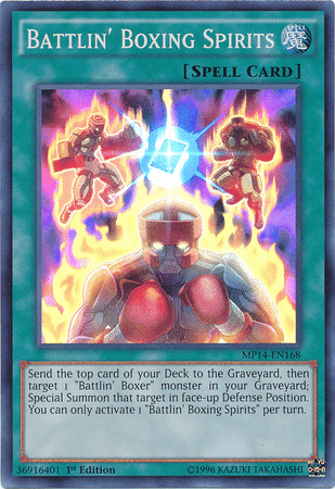 Battlin' Boxing Spirits [MP14-EN168] Super Rare - Josh's Cards
