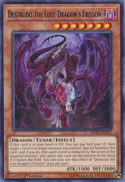 Destrudo the Lost Dragon's Frisson [MP18-EN127] Rare - Josh's Cards