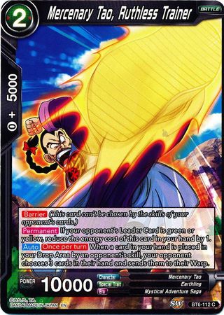 Mercenary Tao, Ruthless Trainer (BT6-112) [Destroyer Kings] Parallel Foil