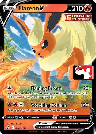 Flareon V [SWSH149] (Prize Pack Series Cards) Holofoil