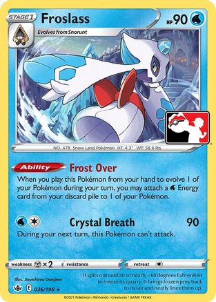 Froslass 036 - Prize Pack Series Cards