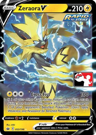 Zeraora V [53] (Prize Pack Series Cards) Holofoil