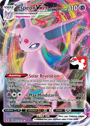 Espeon VMAX [65] (Prize Pack Series Cards) Holofoil