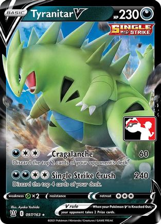 Tyranitar V [97] (Prize Pack Series Cards) Holofoil