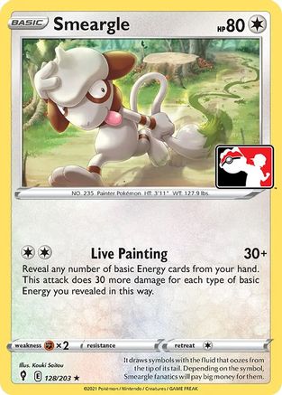 Smeargle [128] (Prize Pack Series Cards)