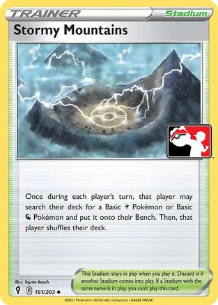 Stormy Mountains 161/203 - Prize Pack Series Cards Holofoil