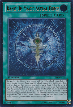 Rank-Up-Magic Astral Force [LVAL-EN059] Ultimate Rare - Josh's Cards