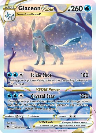 Glaceon VSTAR GG40/GG70 - Crown Zenith Galarian Gallery Holofoil