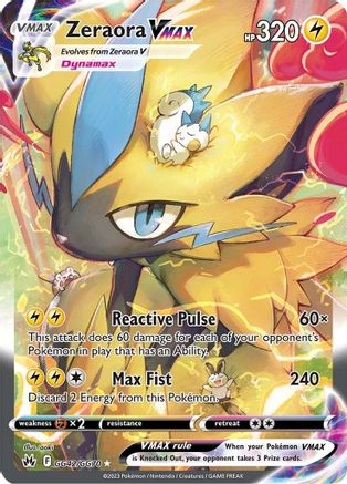 Zeraora VMAX [GG42] (Crown Zenith Galarian Gallery) Holofoil