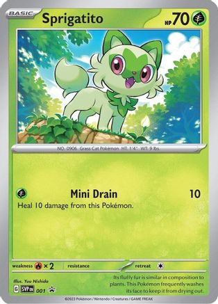 Sprigatito [1] (SV: Scarlet & Violet Promo Cards) Holofoil