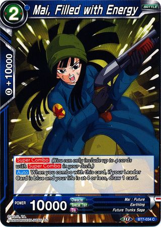 Mai, Filled with Energy (BT7-034) [Assault of the Saiyans] Parallel Foil