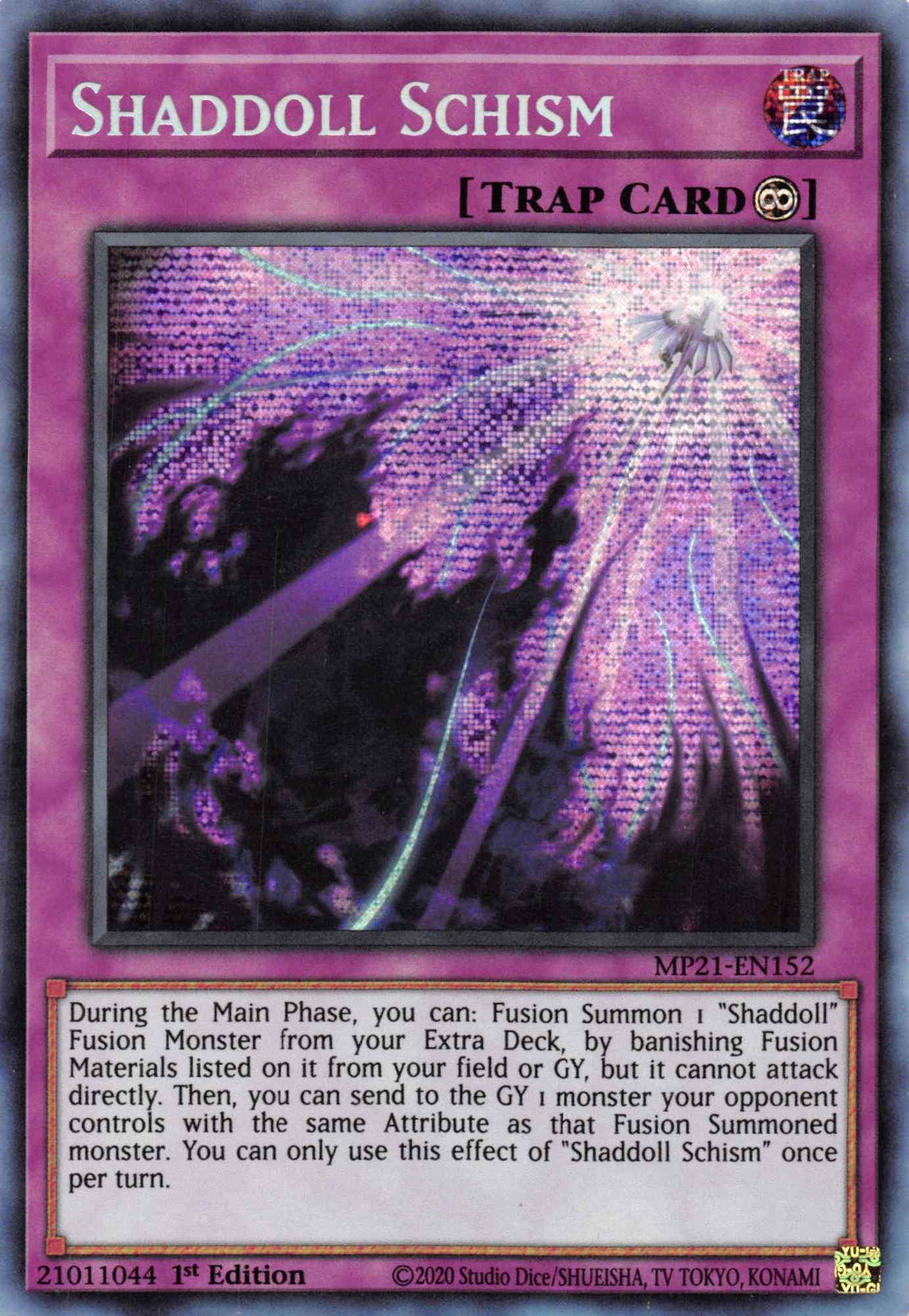 Shaddoll Schism [MP21-EN152] Prismatic Secret Rare - Josh's Cards