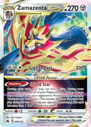 Zamazenta VSTAR [99] (Crown Zenith) Holofoil