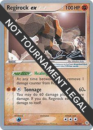 Regirock ex 2006 (Jason Klaczynski) 098 - World Championship Decks