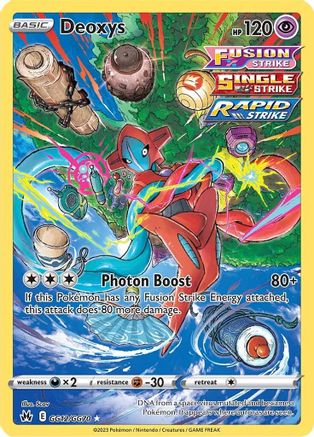 Deoxys GG12/GG70 - Crown Zenith Galarian Gallery Holofoil