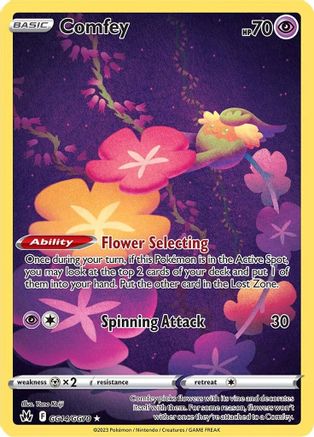 Comfey GG14/GG70 - Crown Zenith Galarian Gallery Holofoil