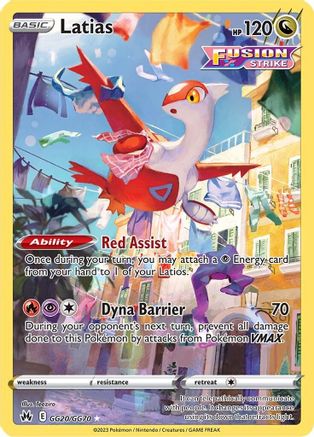 Latias GG20/GG70 - Crown Zenith Galarian Gallery Holofoil