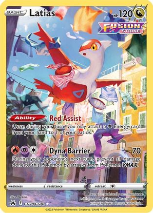 Latias [GG20] (Crown Zenith Galarian Gallery) Holofoil