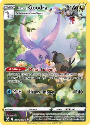 Hisuian Goodra GG21/GG70 - Crown Zenith Galarian Gallery Holofoil