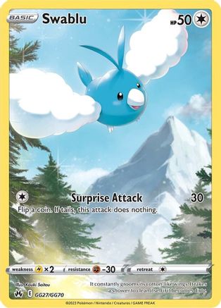 Swablu [GG27] (Crown Zenith Galarian Gallery) Holofoil