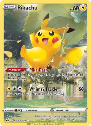 Pikachu [GG30] (Crown Zenith Galarian Gallery) Holofoil