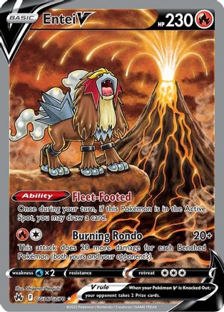 Entei V [GG36] (Crown Zenith Galarian Gallery) Holofoil