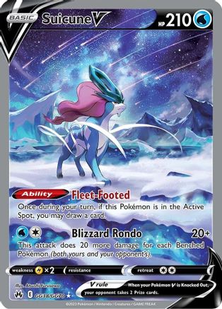 Suicune V [GG38] (Crown Zenith Galarian Gallery) Holofoil