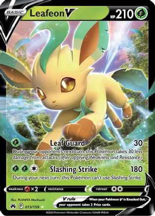 Leafeon V 013/159 - Crown Zenith Holofoil