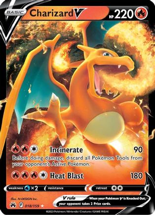 Charizard V [18] (Crown Zenith) Holofoil