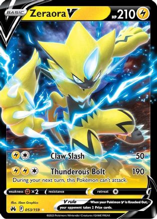 Zeraora V 053/159 - Crown Zenith Holofoil