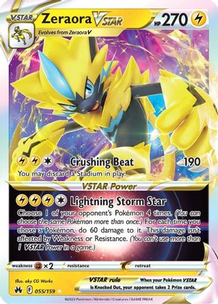 Zeraora VSTAR [55] (Crown Zenith) Holofoil