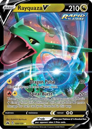 Rayquaza V (100/159) [Sword & Shield: Crown Zenith]