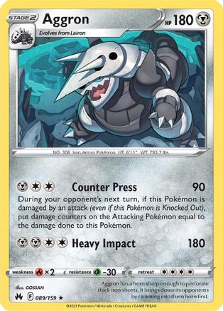 Aggron [89] (Crown Zenith)