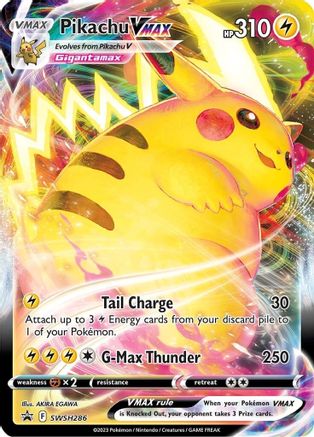 Pikachu VMAX SWSH286/298 - SWSH Sword & Shield Promo Cards Holofoil