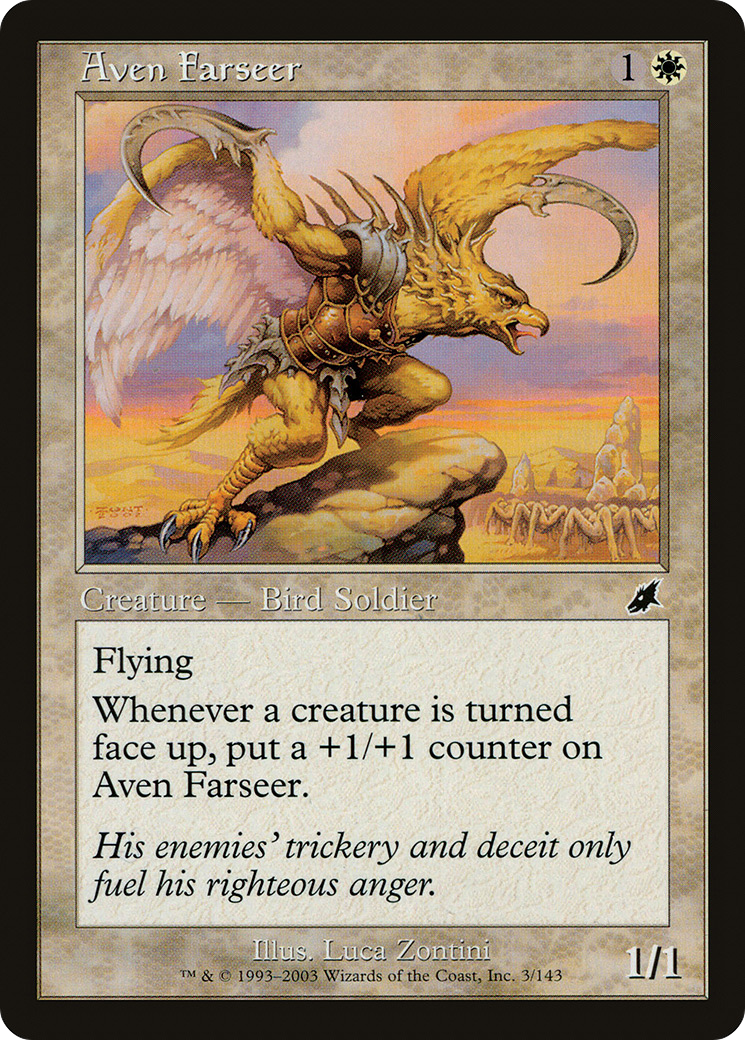 Aven Farseer (SCG-003) - Scourge Foil