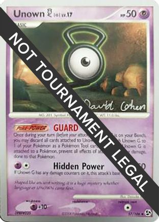 Unown [G] 2009 (David Cohen) 057 - World Championship Decks