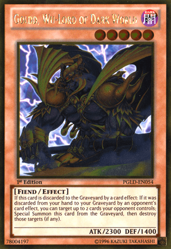 Goldd, Wu-Lord of Dark World [PGLD-EN054] Gold Rare - Josh's Cards